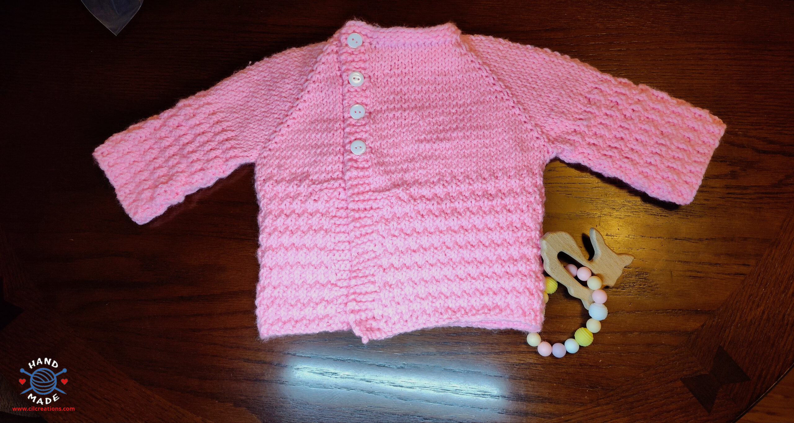 Baby Cardigan Sweater Pink